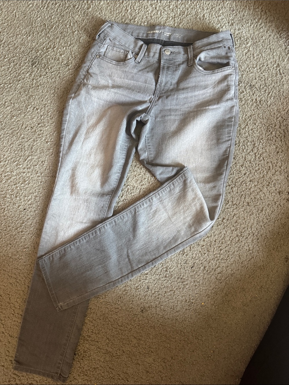 Old Navy Charcoal Straight Jeans
